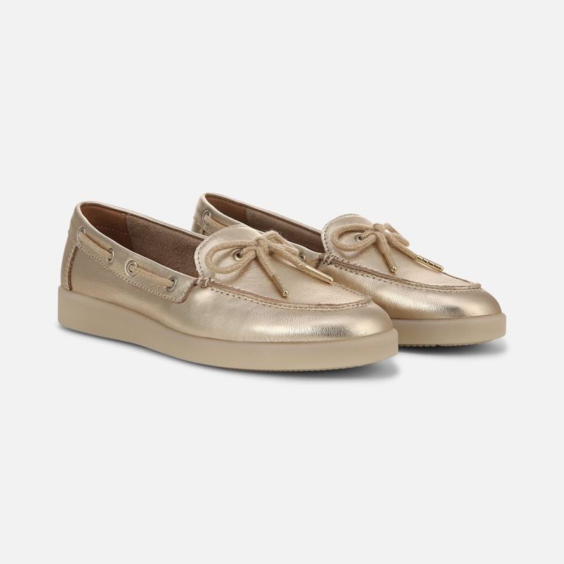 Naturalizer Women's Keel Boat Shoe - Soft Gold Leather