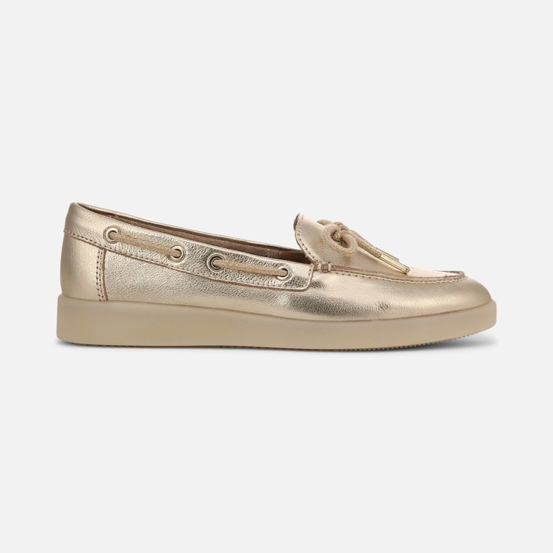 Naturalizer Women's Keel Boat Shoe - Soft Gold Leather