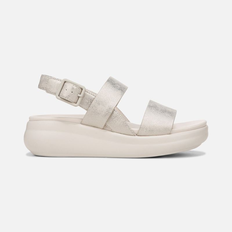 Naturalizer Women's Coast Wedge Sandal - Gold Faux Leather