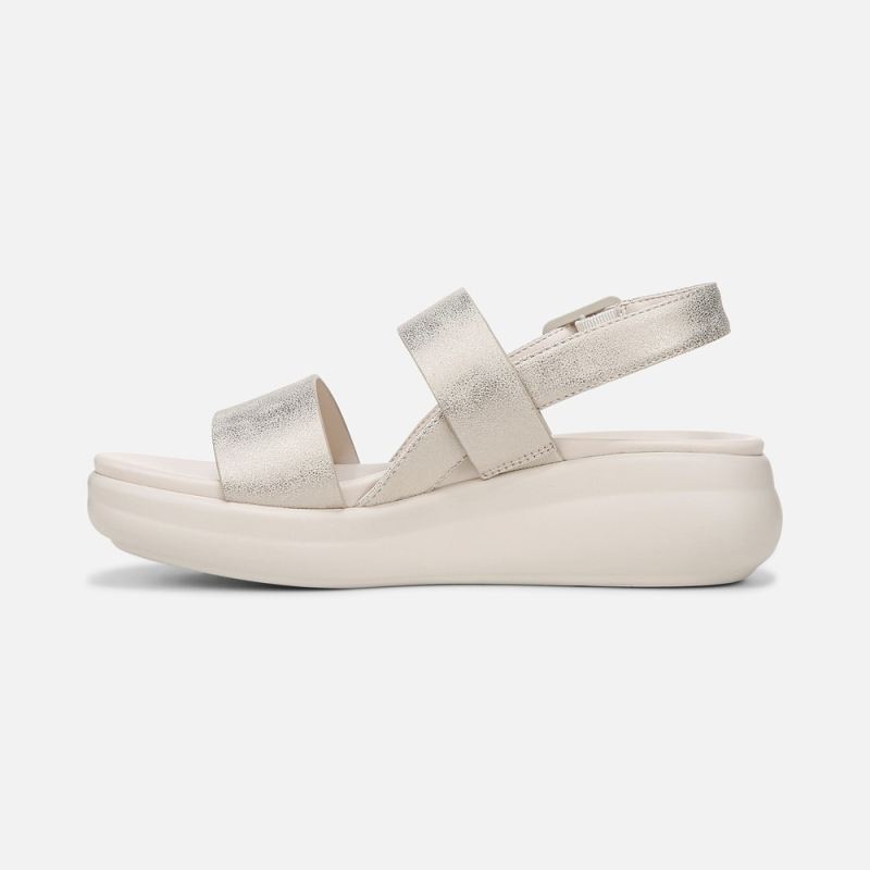 Naturalizer Women's Coast Wedge Sandal - Gold Faux Leather