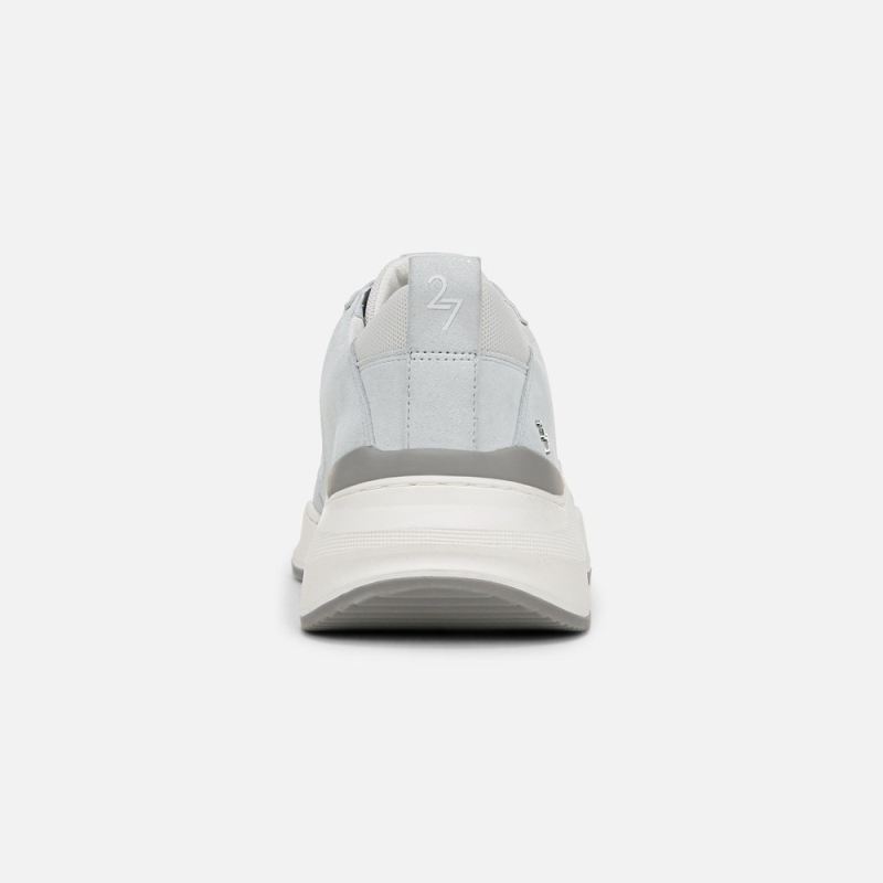 Naturalizer Women's 27 EDIT Brooke Lace-up Sneaker - White / Grey Suede \u0026 Mesh
