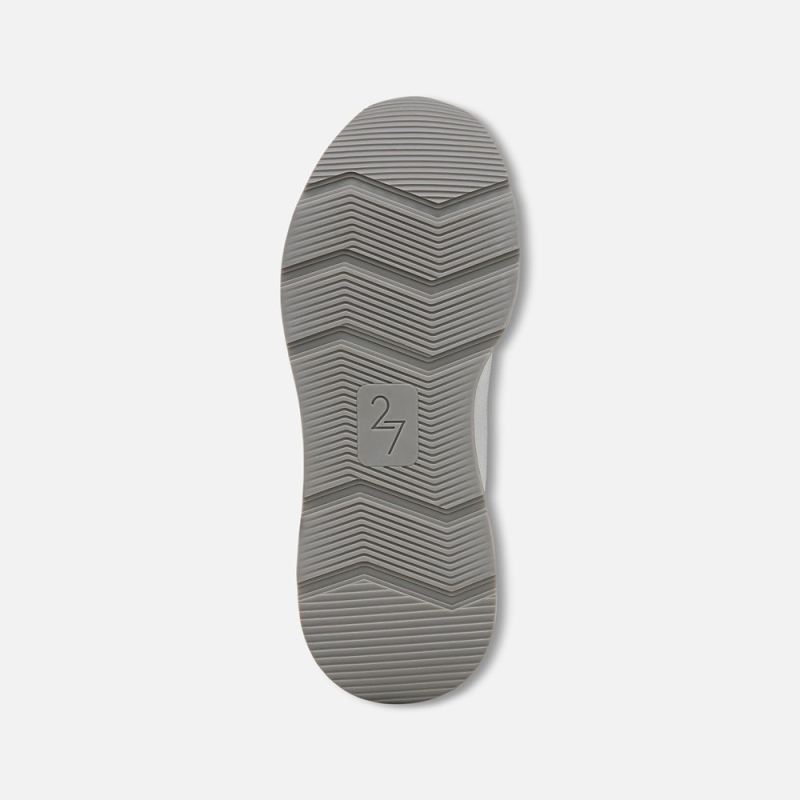 Naturalizer Women's 27 EDIT Brooke Lace-up Sneaker - White / Grey Suede \u0026 Mesh