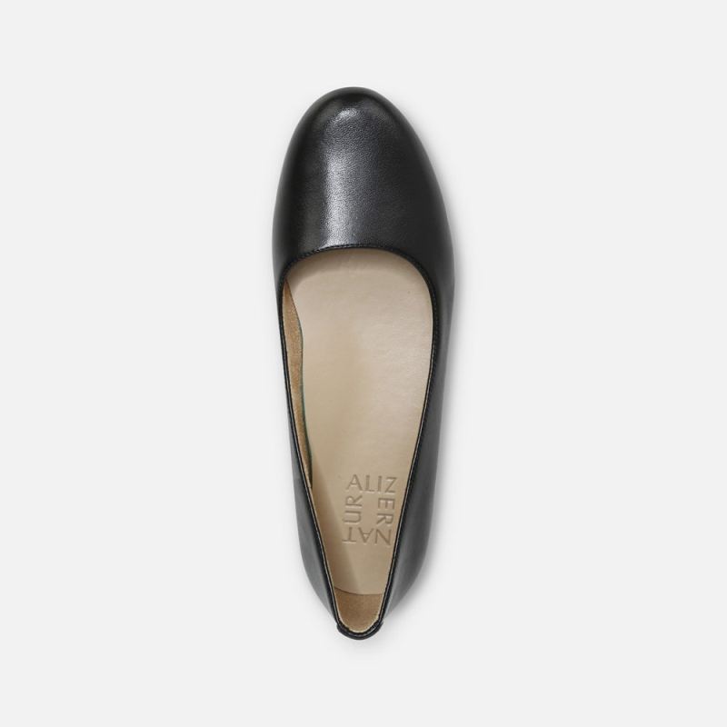 Naturalizer Women's Maxwell Ballet Flat - Black Leather