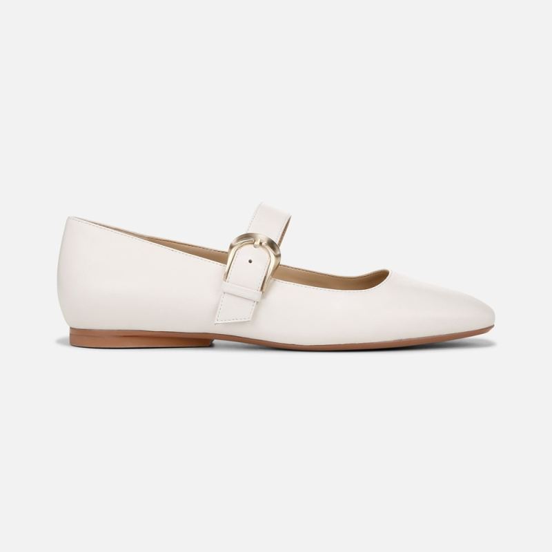 Naturalizer Women's 27 EDIT Carter Mary Jane - Warm White Leather