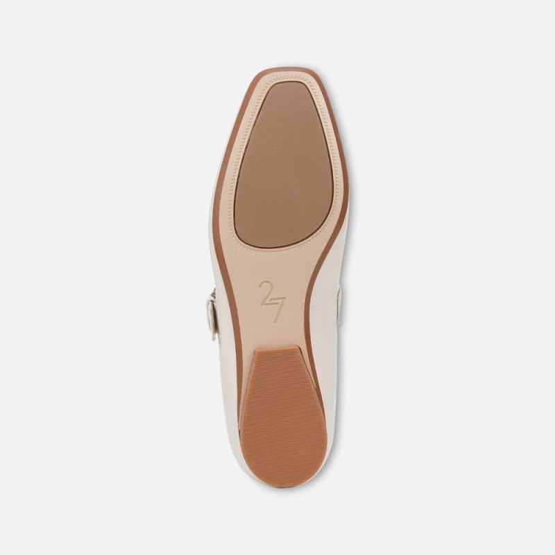 Naturalizer Women's 27 EDIT Carter Mary Jane - Warm White Leather