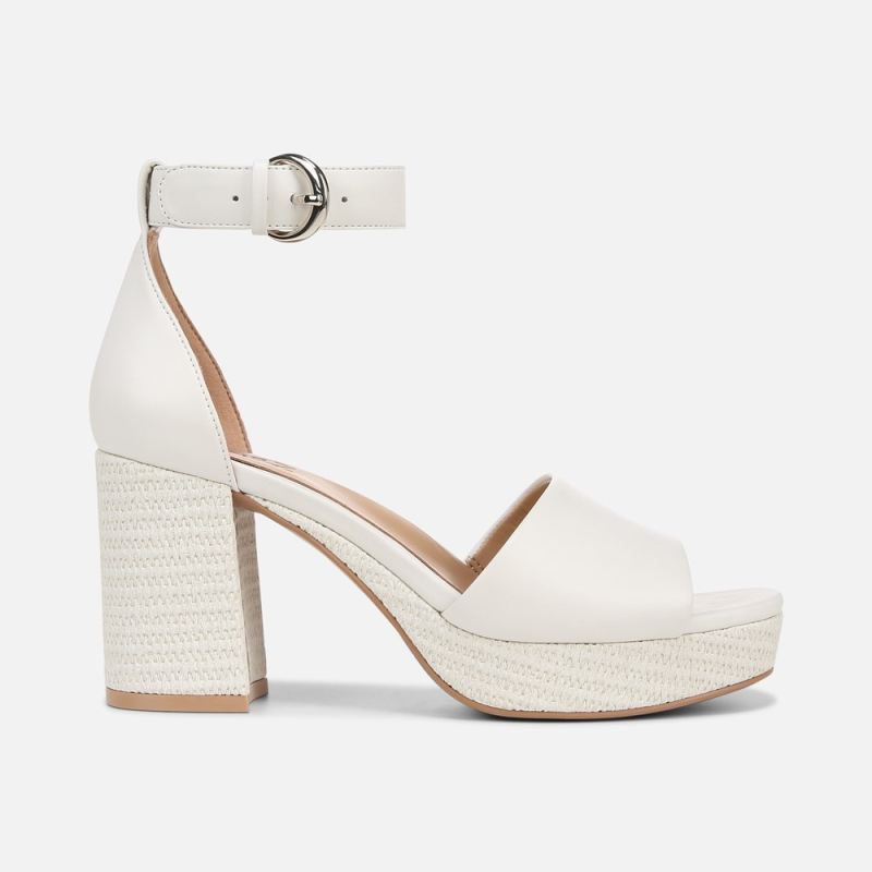 Naturalizer Women's Pearlyn Dress Sandal - Warm White Leather