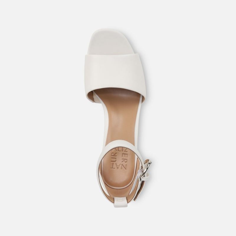 Naturalizer Women's Pearlyn Dress Sandal - Warm White Leather