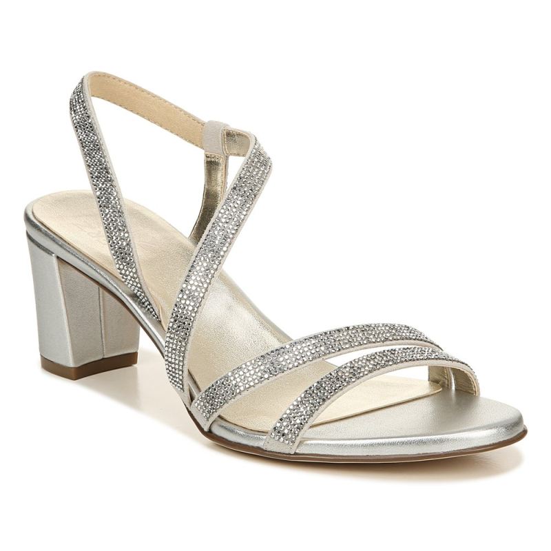 Naturalizer Women's Vanessa Dress Sandal - Silver Fabric