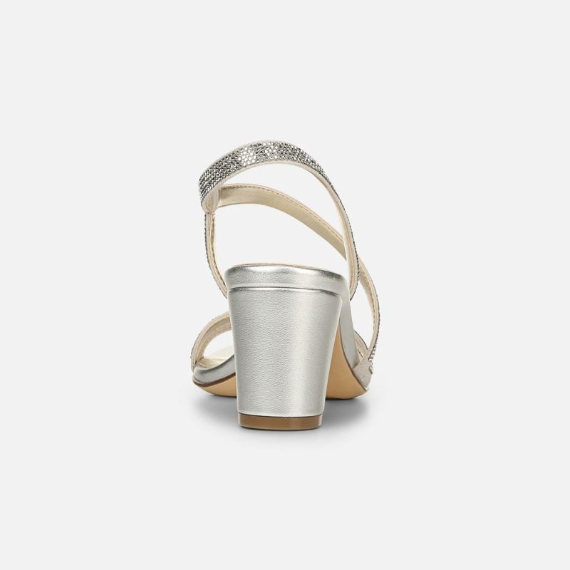 Naturalizer Women's Vanessa Dress Sandal - Silver Fabric