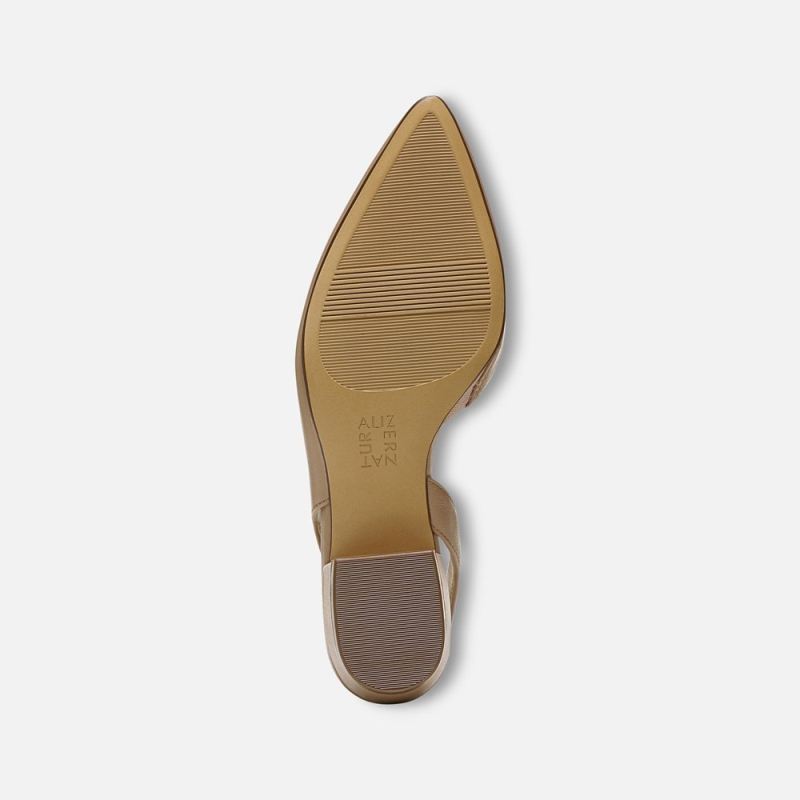 Naturalizer Women's Banks Pointed Toe Flat - Crème Brulee Leather
