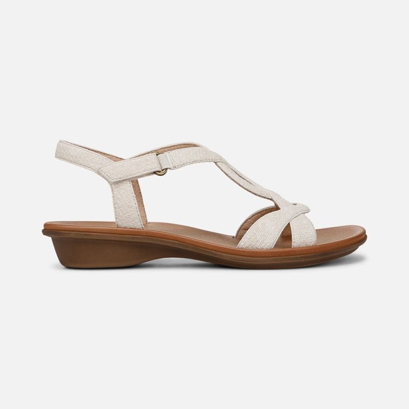 Naturalizer Women's SOUL Solo Sandal - Light Sand Faux Leather