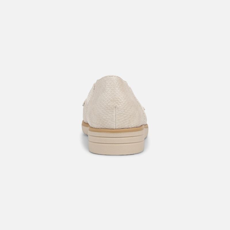 Naturalizer Women's SOUL Idea Moc Loafer - Light Beige Faux Leather