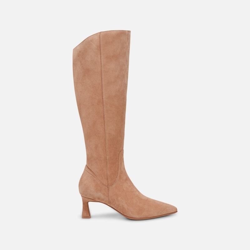 Naturalizer Women's Deesha Extra Wide Calf Knee High Boot - Café Suede