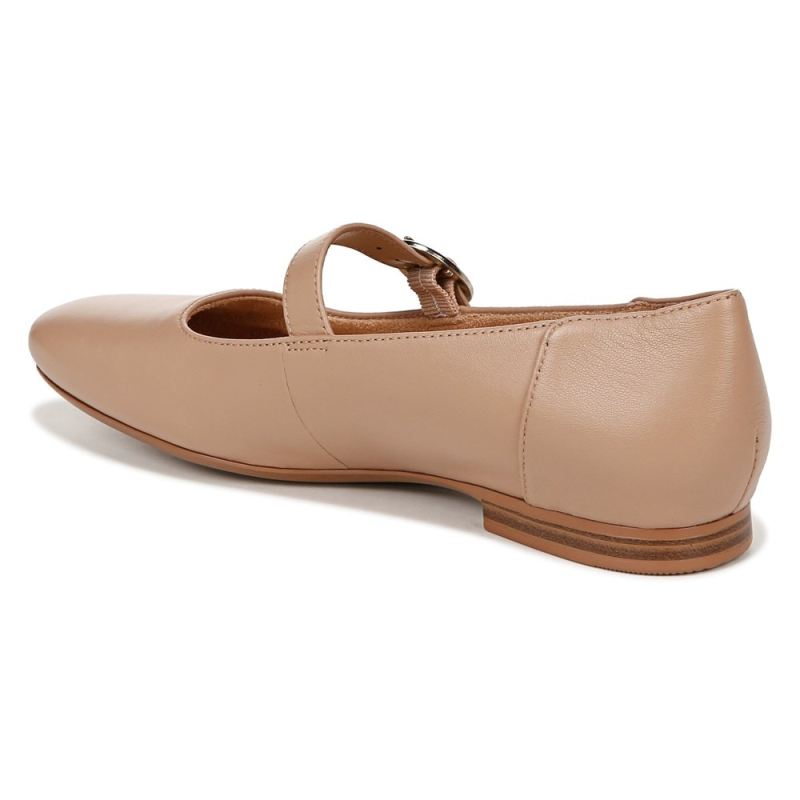 Naturalizer Women's Kelly Mary Jane Flat - Creme Brulee Leather