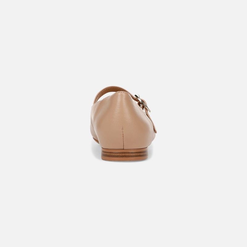 Naturalizer Women's Kelly Mary Jane Flat - Creme Brulee Leather