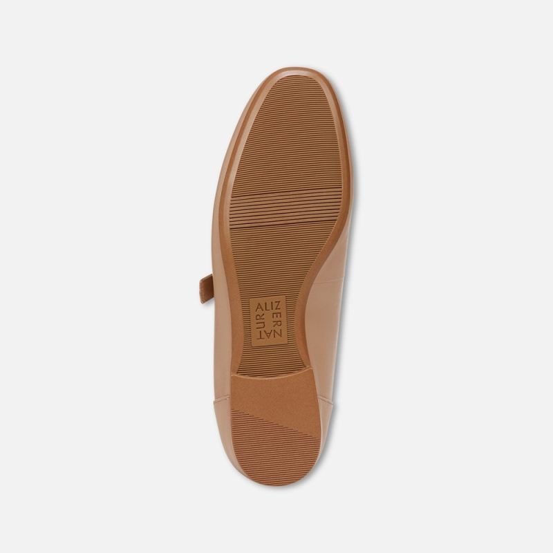 Naturalizer Women's Kelly Mary Jane Flat - Creme Brulee Leather