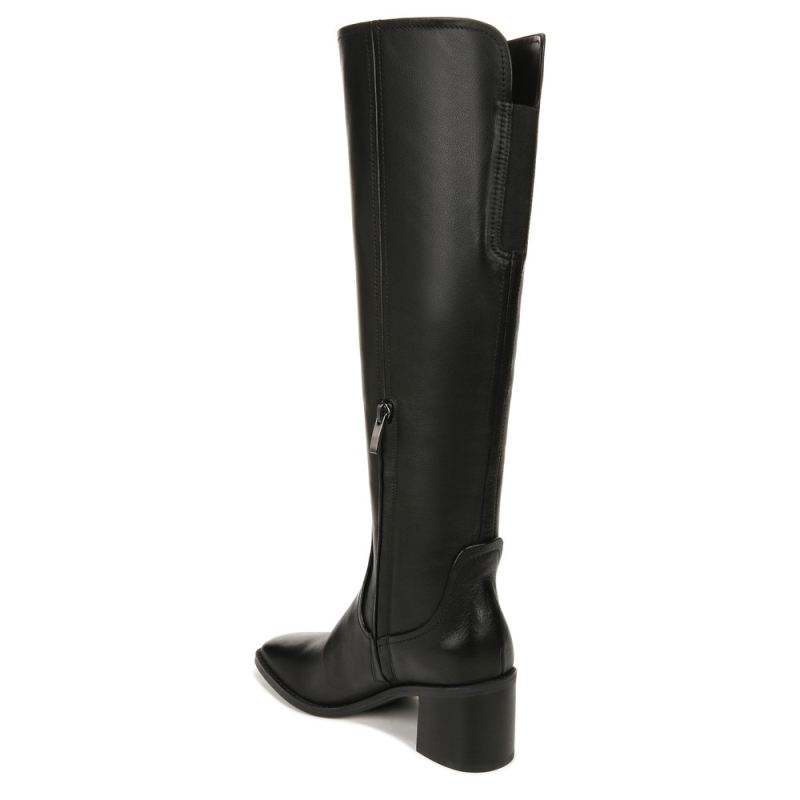 Naturalizer Women's 27 EDIT Edda Wide Calf Knee High Boot - Black Leather