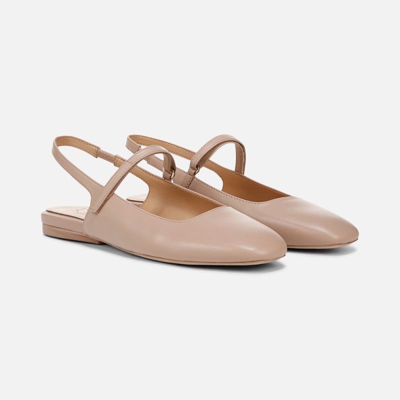 Naturalizer Women's Connie Mary Jane Slingback Flat - Vintage Mauve Leather