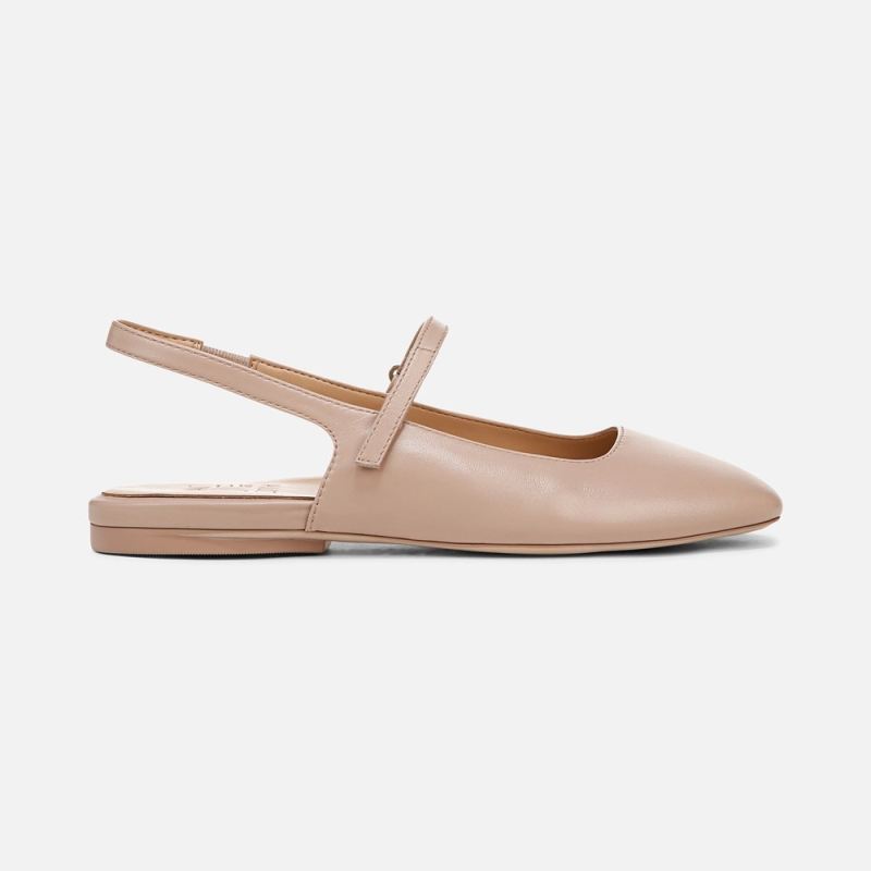 Naturalizer Women's Connie Mary Jane Slingback Flat - Vintage Mauve Leather