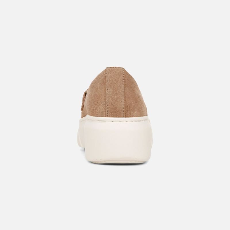 Naturalizer Women's Daphne Slip on Sneaker - Camel Brown Suede