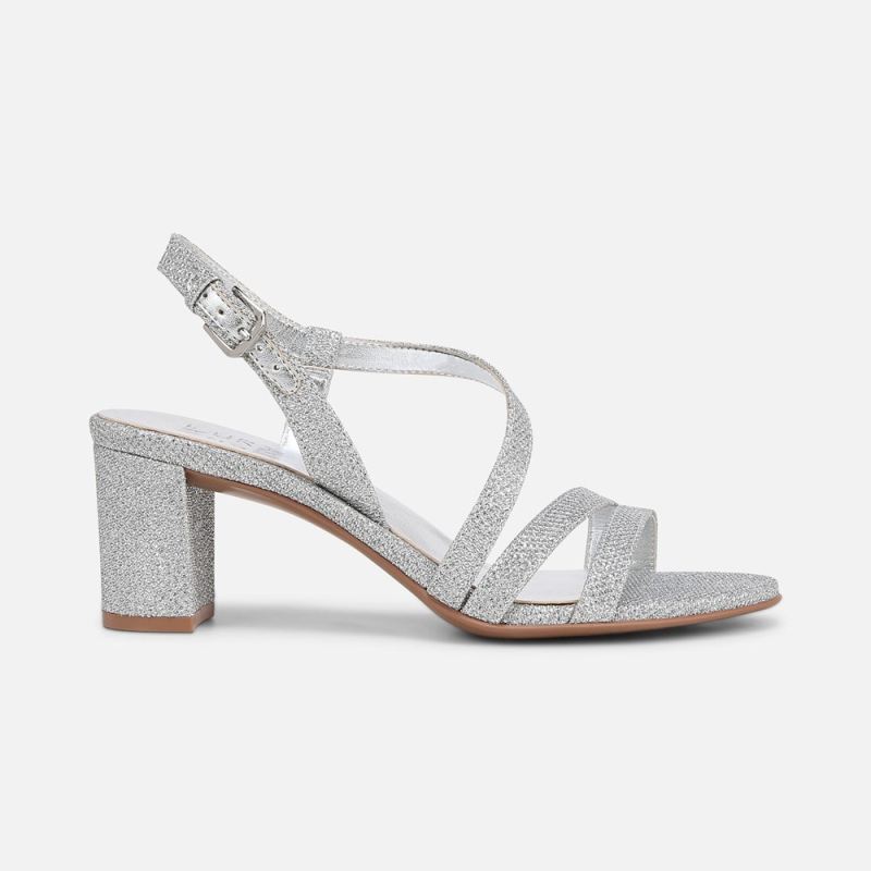 Naturalizer Women's Vanessa Dress Sandal - Silver Fab Fabric