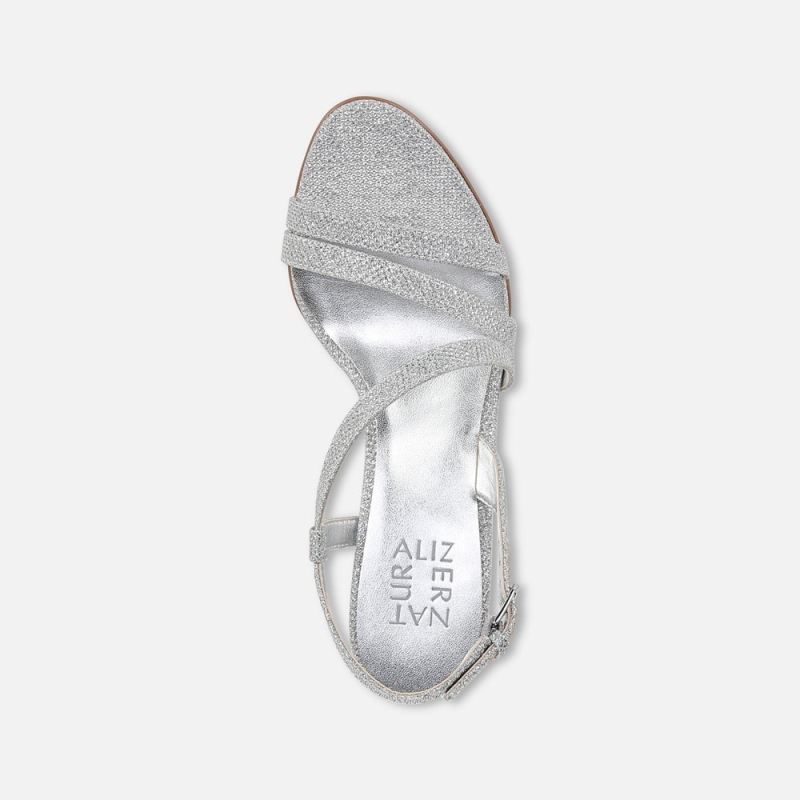 Naturalizer Women's Vanessa Dress Sandal - Silver Fab Fabric