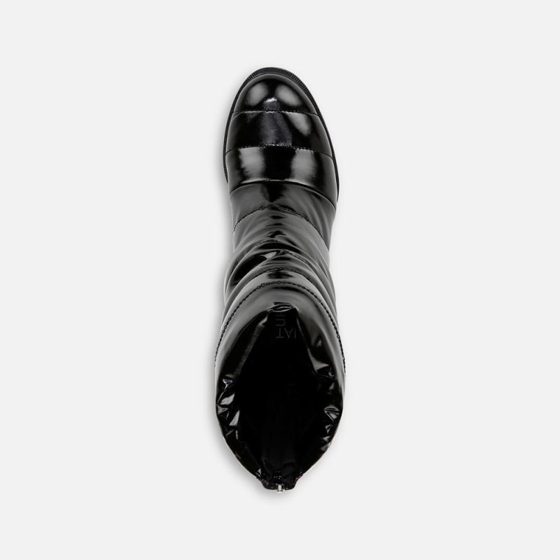 Naturalizer Women's Think Royln Crosswalk Water Repellent Bootie - Black Patent Shine Nylon