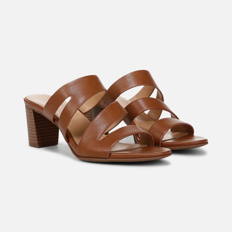 Naturalizer Women's Beaming Slide Sandal - English Tea Faux Leather