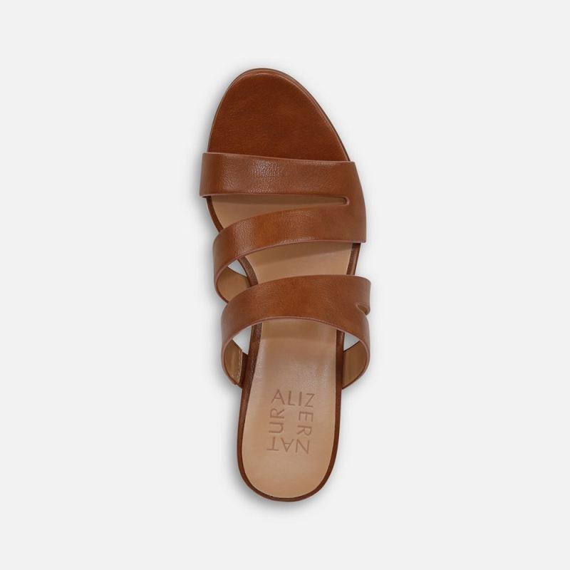 Naturalizer Women's Beaming Slide Sandal - English Tea Faux Leather