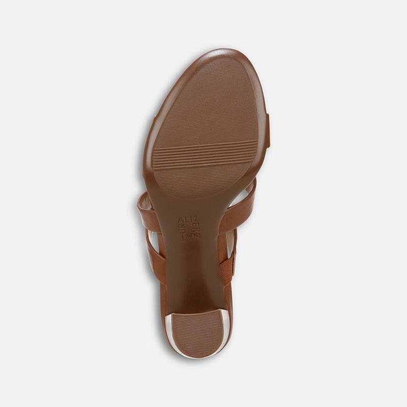 Naturalizer Women's Beaming Slide Sandal - English Tea Faux Leather