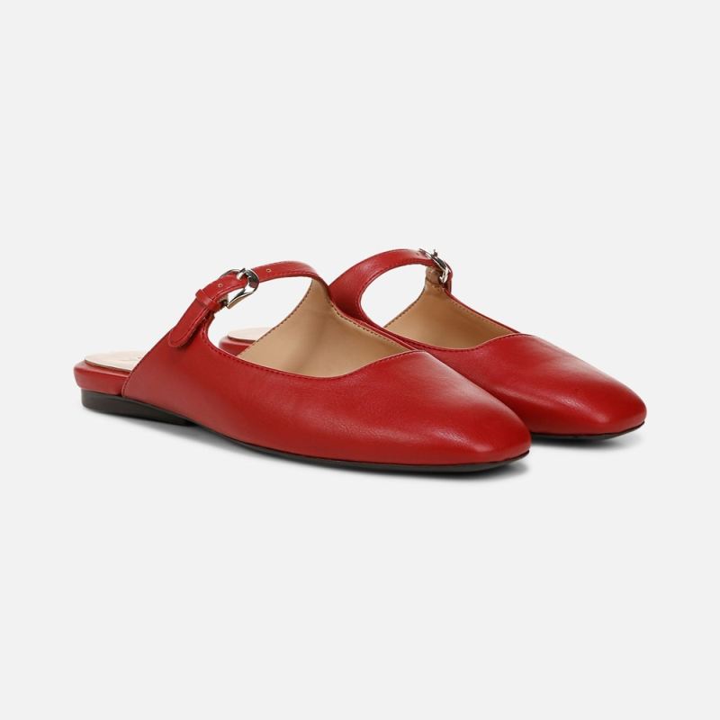 Naturalizer Women's Apple Mary Jane Mule - Red Faux Leather
