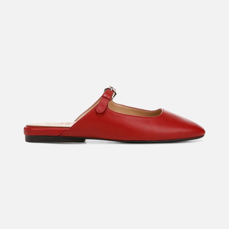 Naturalizer Women's Apple Mary Jane Mule - Red Faux Leather