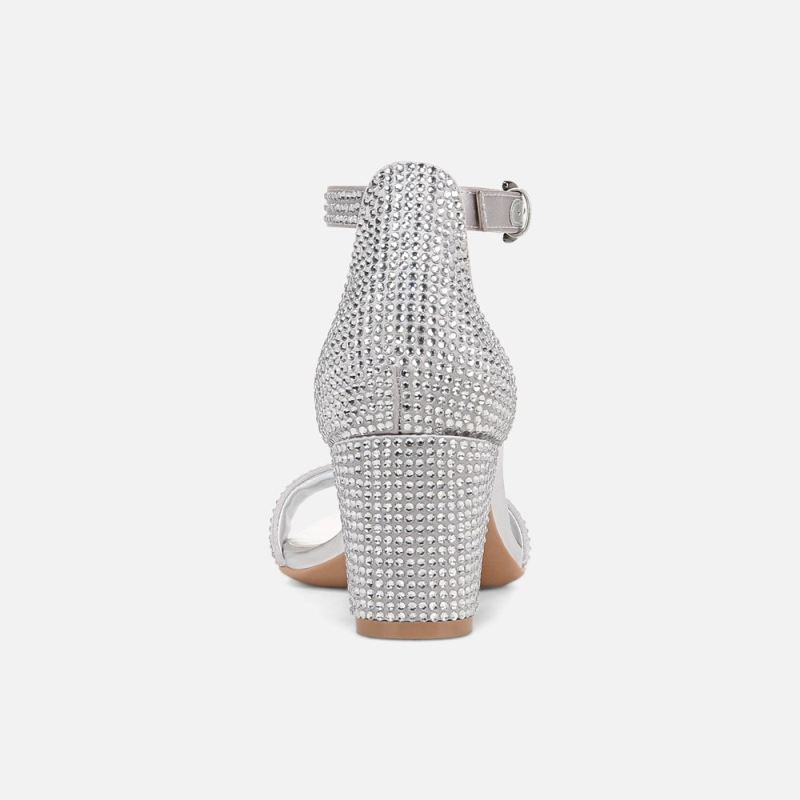 Naturalizer Women's Vera Dress Sandal - Silver Satin