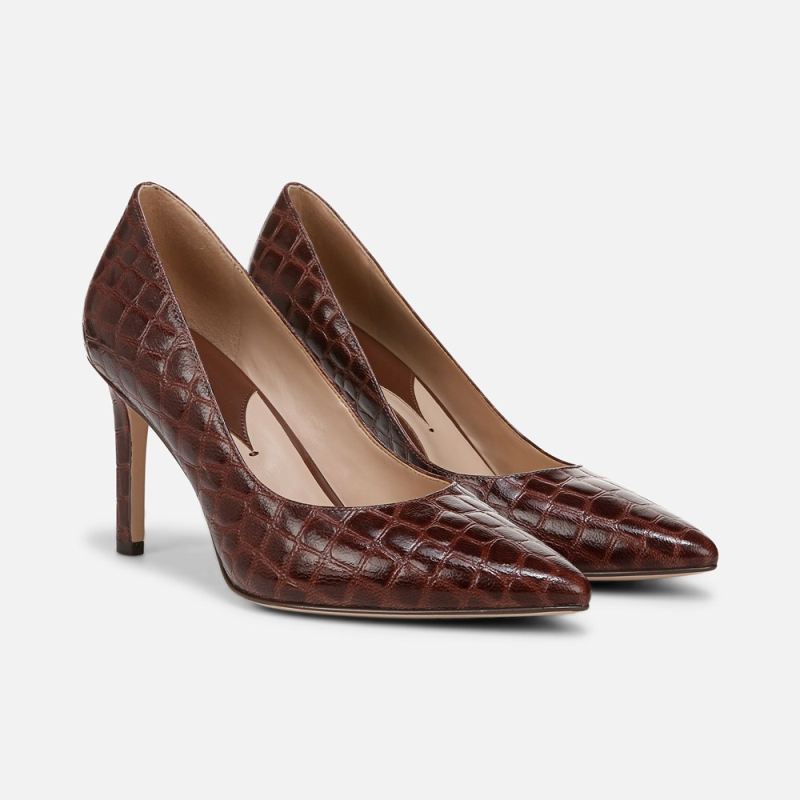Naturalizer Women's 27 EDIT Adele Pump - Cappuccino Brown Leather