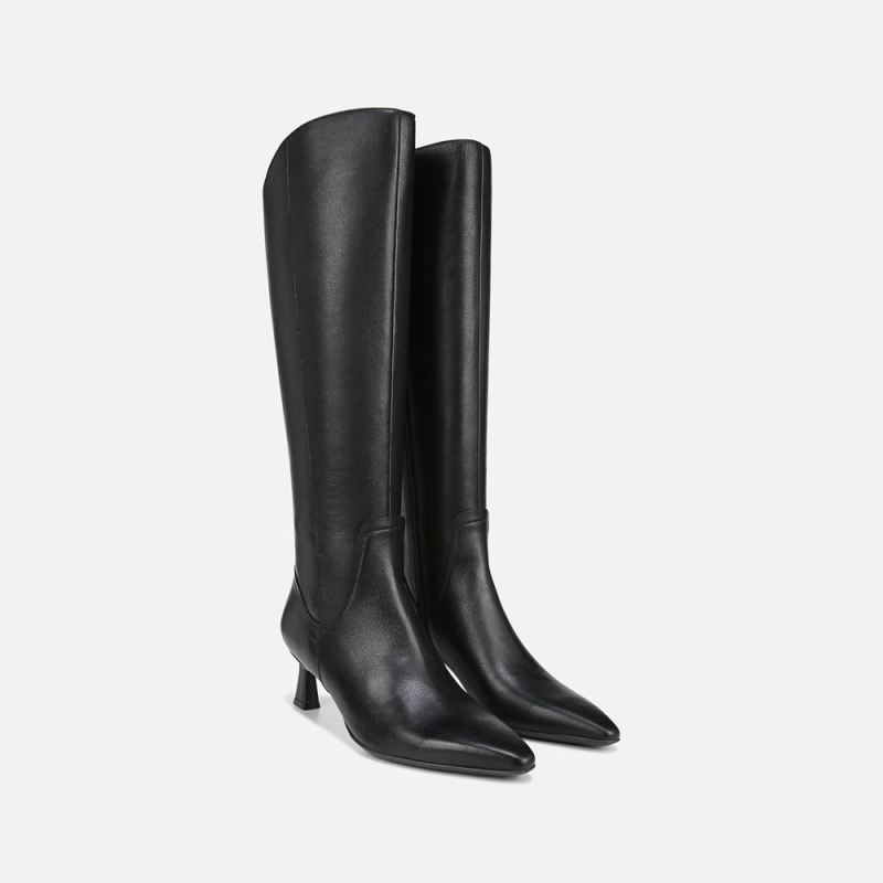 Naturalizer Women's Deesha Wide Calf Knee High Boot - Black Leather