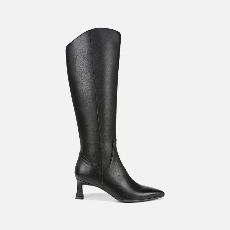 Naturalizer Women's Deesha Wide Calf Knee High Boot - Black Leather