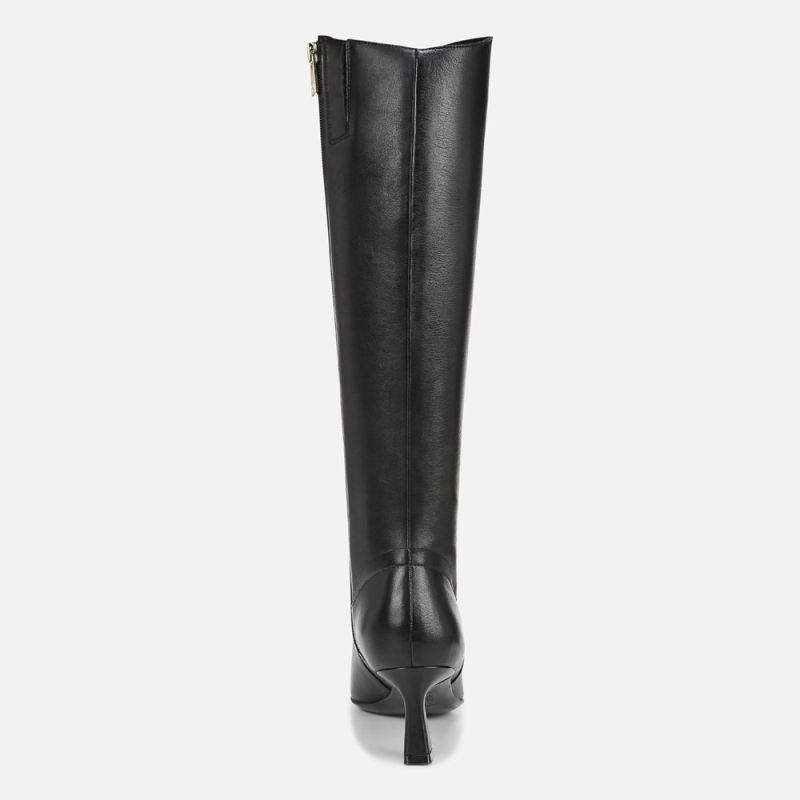Naturalizer Women's Deesha Wide Calf Knee High Boot - Black Leather