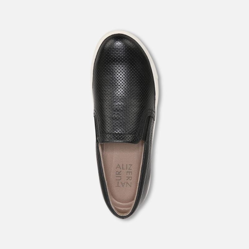 Naturalizer Women's Marianne Slip On Sneaker - Black Leather