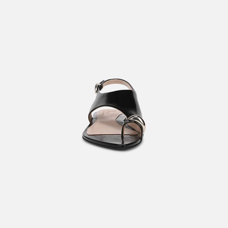 Naturalizer Women's 27 EDIT Via Sandal - Black Leather