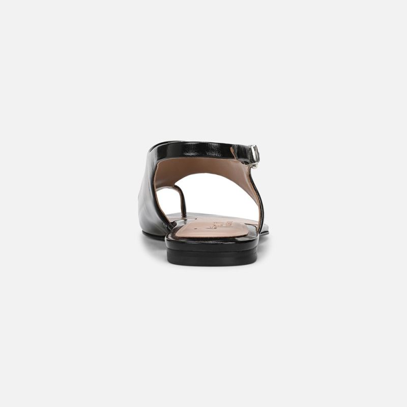 Naturalizer Women's 27 EDIT Via Sandal - Black Leather