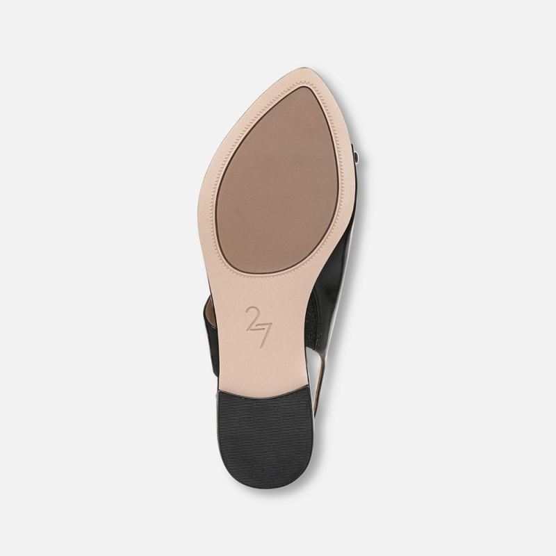 Naturalizer Women's 27 EDIT Via Sandal - Black Leather