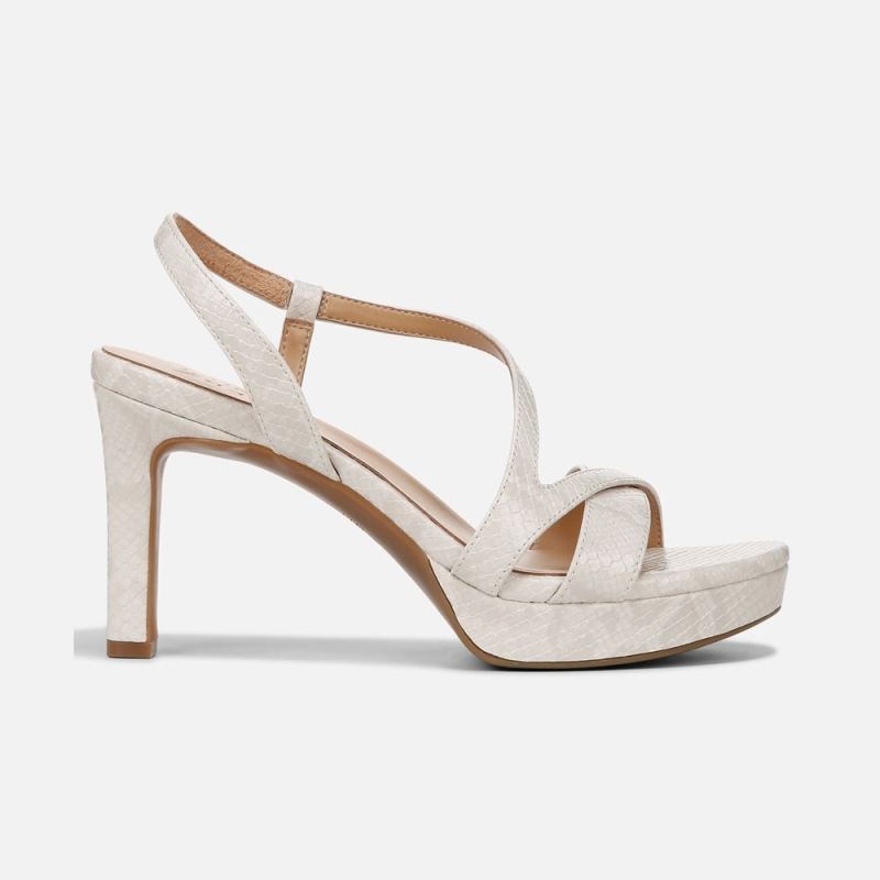 Naturalizer Women's Abby Dress Sandal - Beige Faux Leather