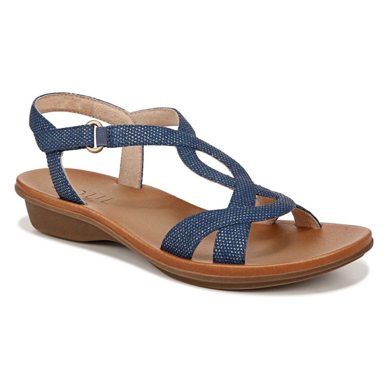 Naturalizer Women's SOUL Solo Sandal - Blue Synthetic