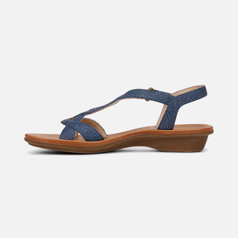 Naturalizer Women's SOUL Solo Sandal - Blue Synthetic