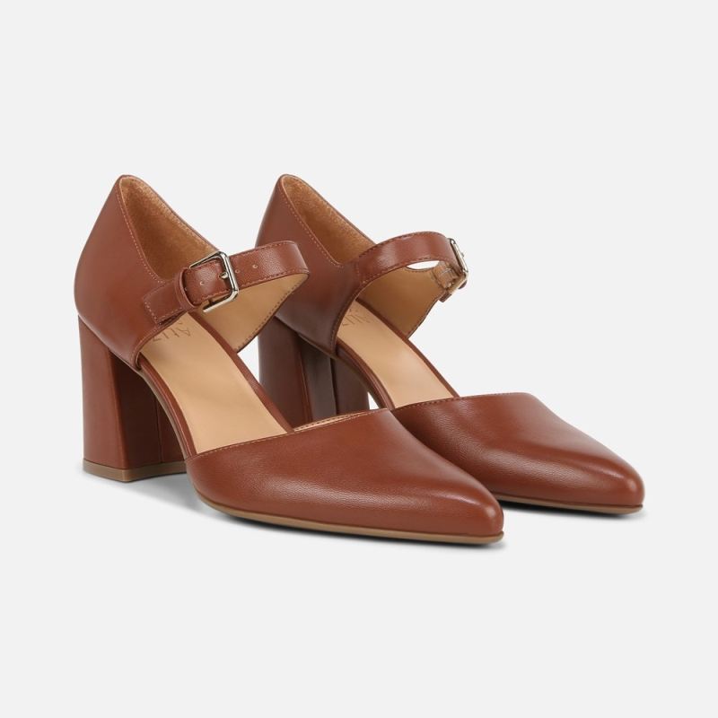 Naturalizer Women's Pixie Mary Jane - Brazil Nut Brown Synthetic