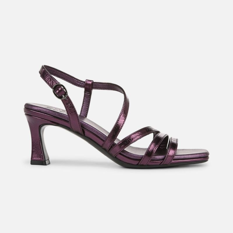 Naturalizer Women's Galaxy Dress Sandal - Plum Purple Metallic Leather