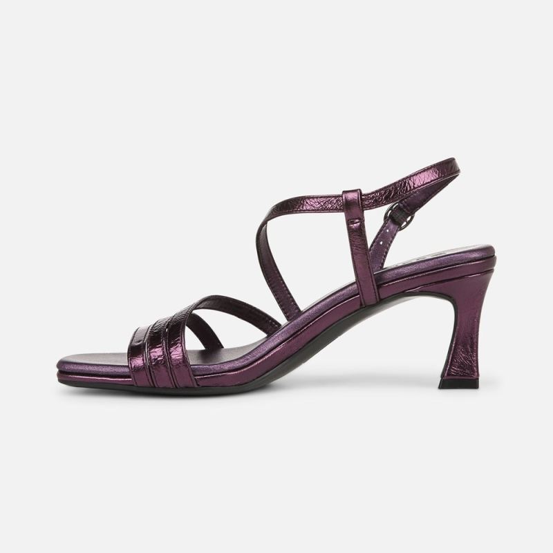 Naturalizer Women's Galaxy Dress Sandal - Plum Purple Metallic Leather