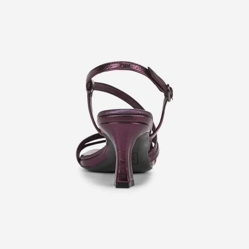 Naturalizer Women's Galaxy Dress Sandal - Plum Purple Metallic Leather
