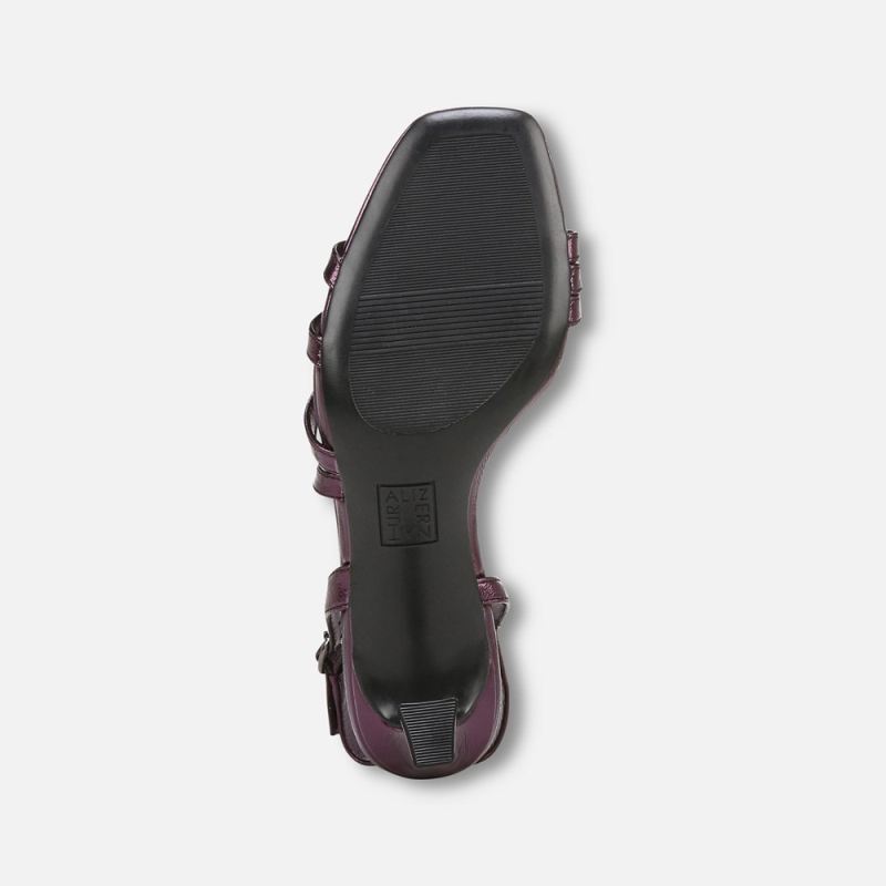 Naturalizer Women's Galaxy Dress Sandal - Plum Purple Metallic Leather