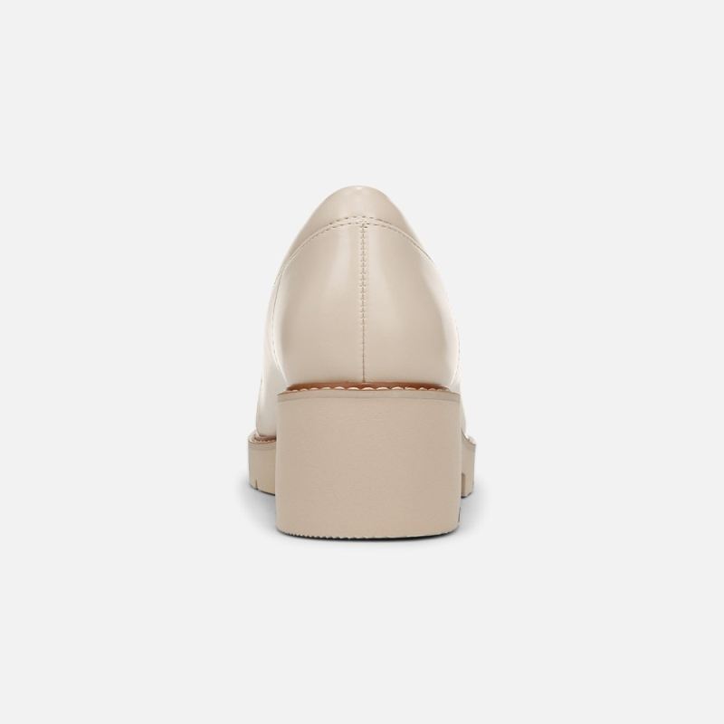 Naturalizer Women's Committed Lug Loafer - Porcelain Faux Leather